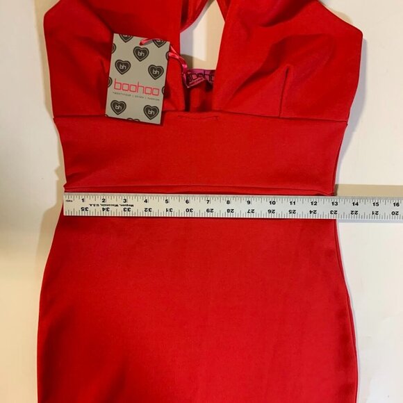 Boohoo Women's Jasmine Cross Over Sleeveless Bodycon‎ Dress Size 6 NWT - Picture 14 of 15